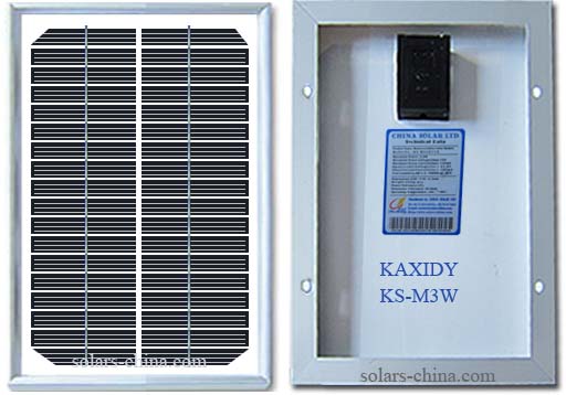 3W 18V solar module, charger for 12V battery