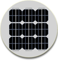 Circular solar panel